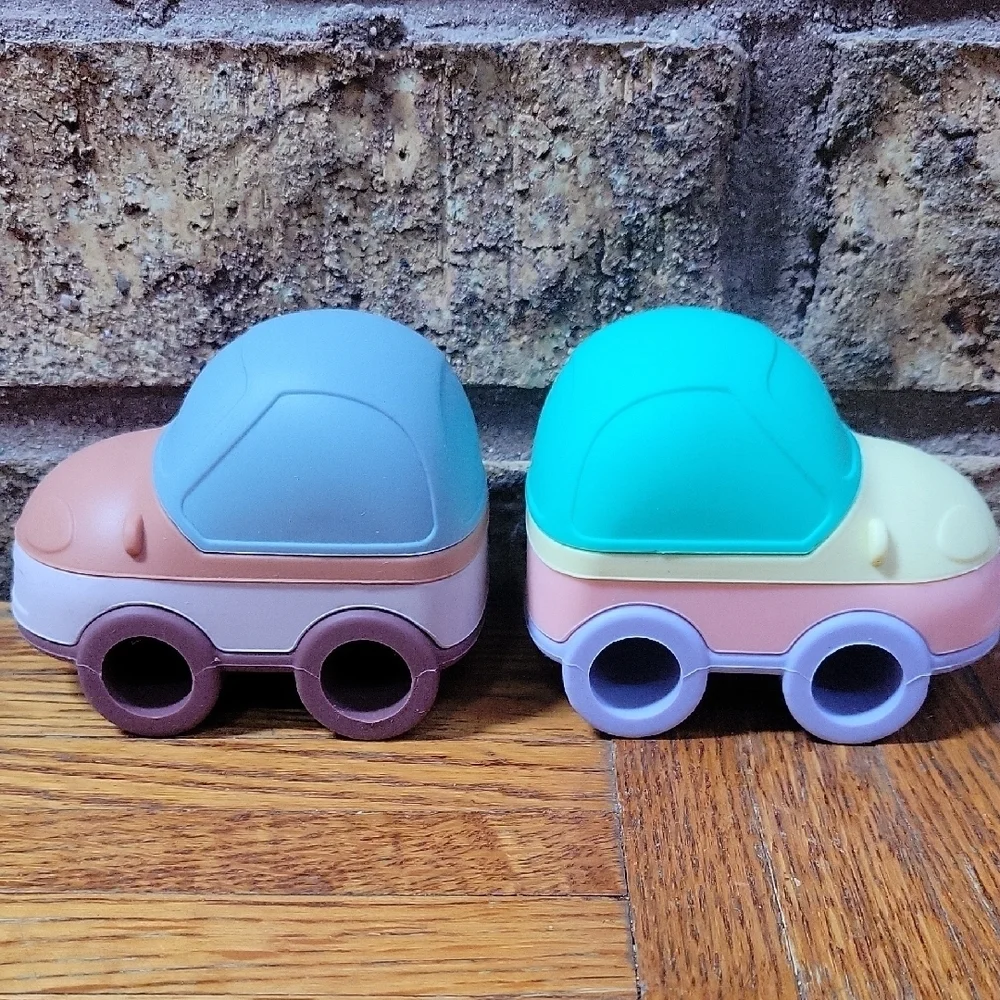 Elbebe Colorful Building Block Stackable Toy Cars NEW IN BOX